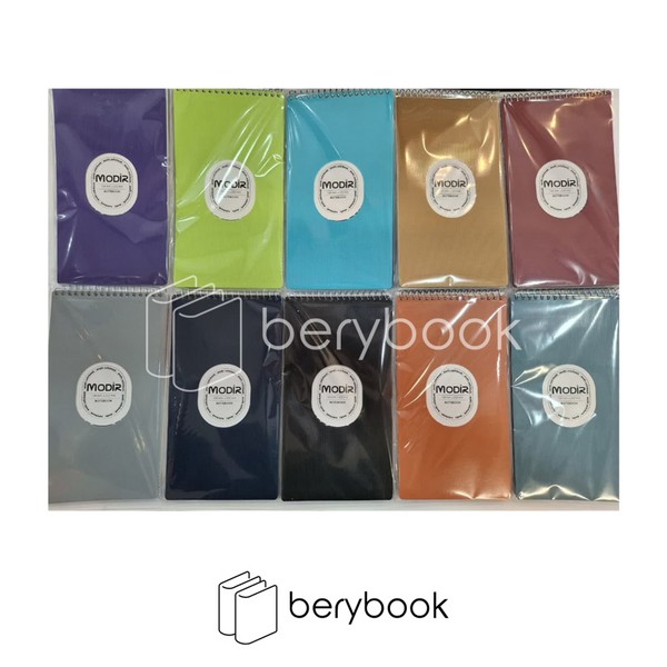 modir / مدیر / دفتر یادداشت خبرنگاری / 80 برگ / سیم از بالا / کد 252