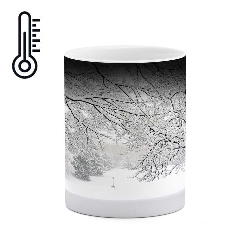 ماگ حرارتی کاکتی طرح منظره برفی مدل mgh15035