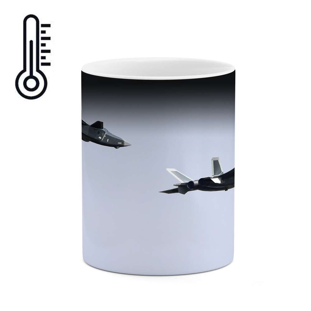 ماگ حرارتی طرح جت جنگی مدل mgph10763