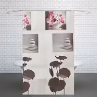 پرده حمام کد G140 سایز 180x180 سانتی متر
