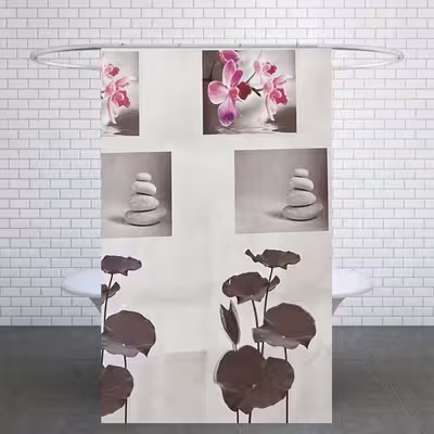 پرده حمام کد G140 سایز 180x180 سانتی متر