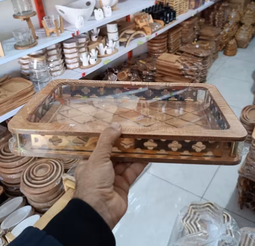 سینی بدون دسته مشبک