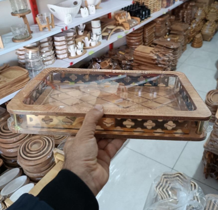 سینی بدون دسته مشبک