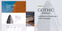 دانلود قالب بوت استرپ 5 معماری Gothic