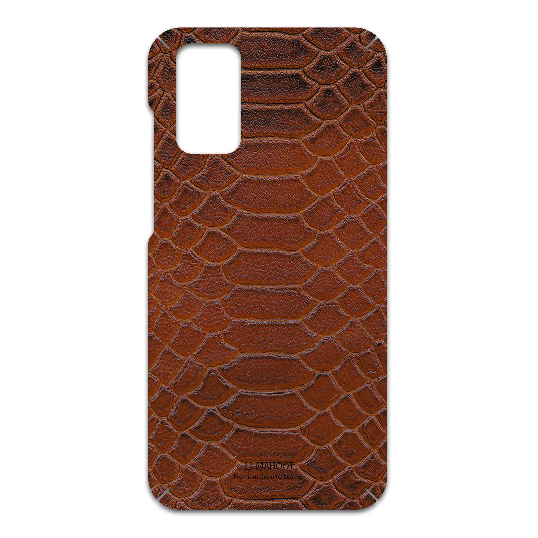 برچسب پوششی ماهوت مدل Brown-Snake-Leather مناسب برای گوشی موبایل سامسونگ Galaxy S20 Plus
