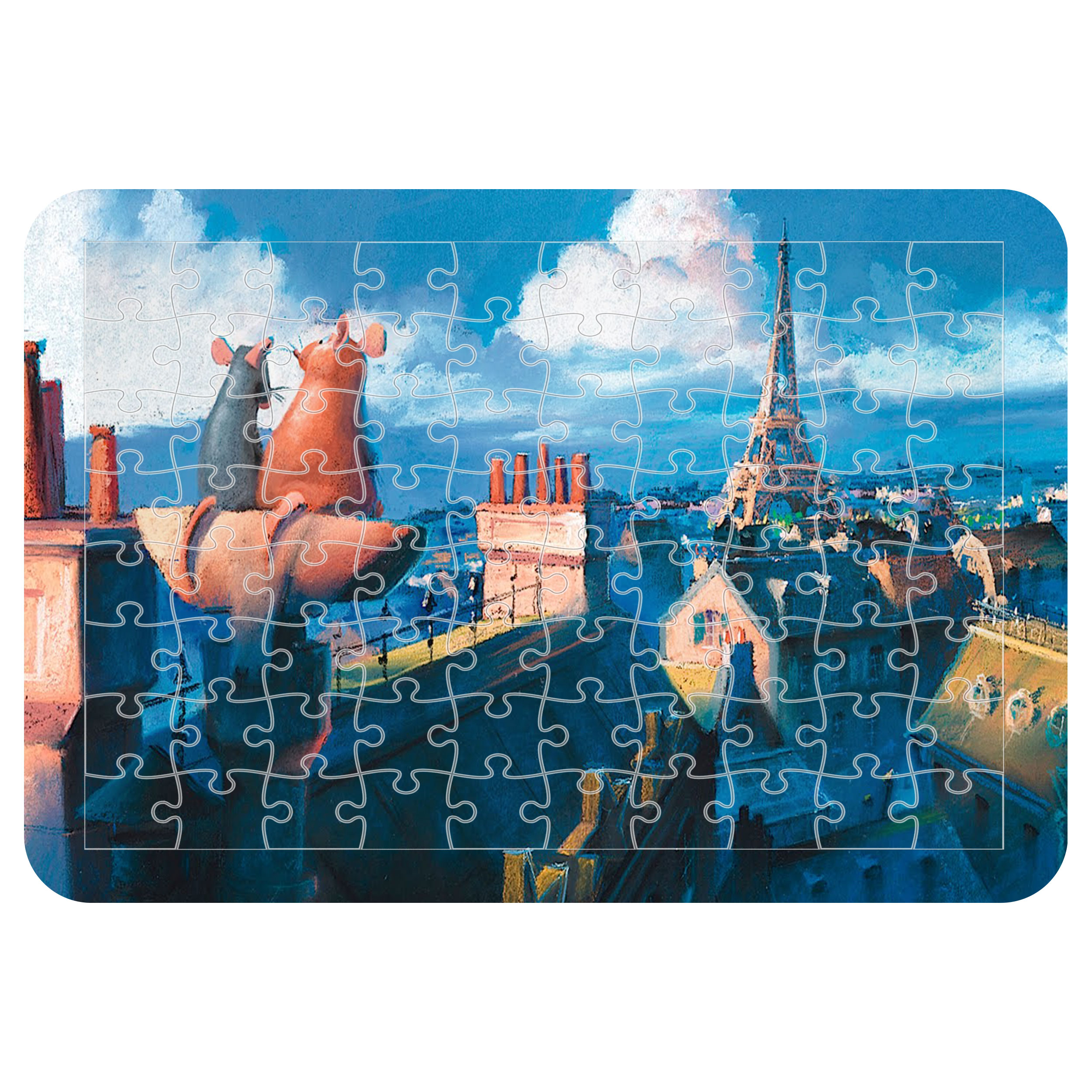 پازل 54 تکه اطلس آبی طرح کارتون موش سرآشپز راتاتویی  مدل P1860