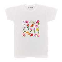 تی شرت بچگانه پرمانه طرح گل کد pmt.6057