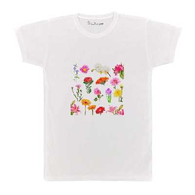 تی شرت بچگانه پرمانه طرح گل کد pmt.6057
