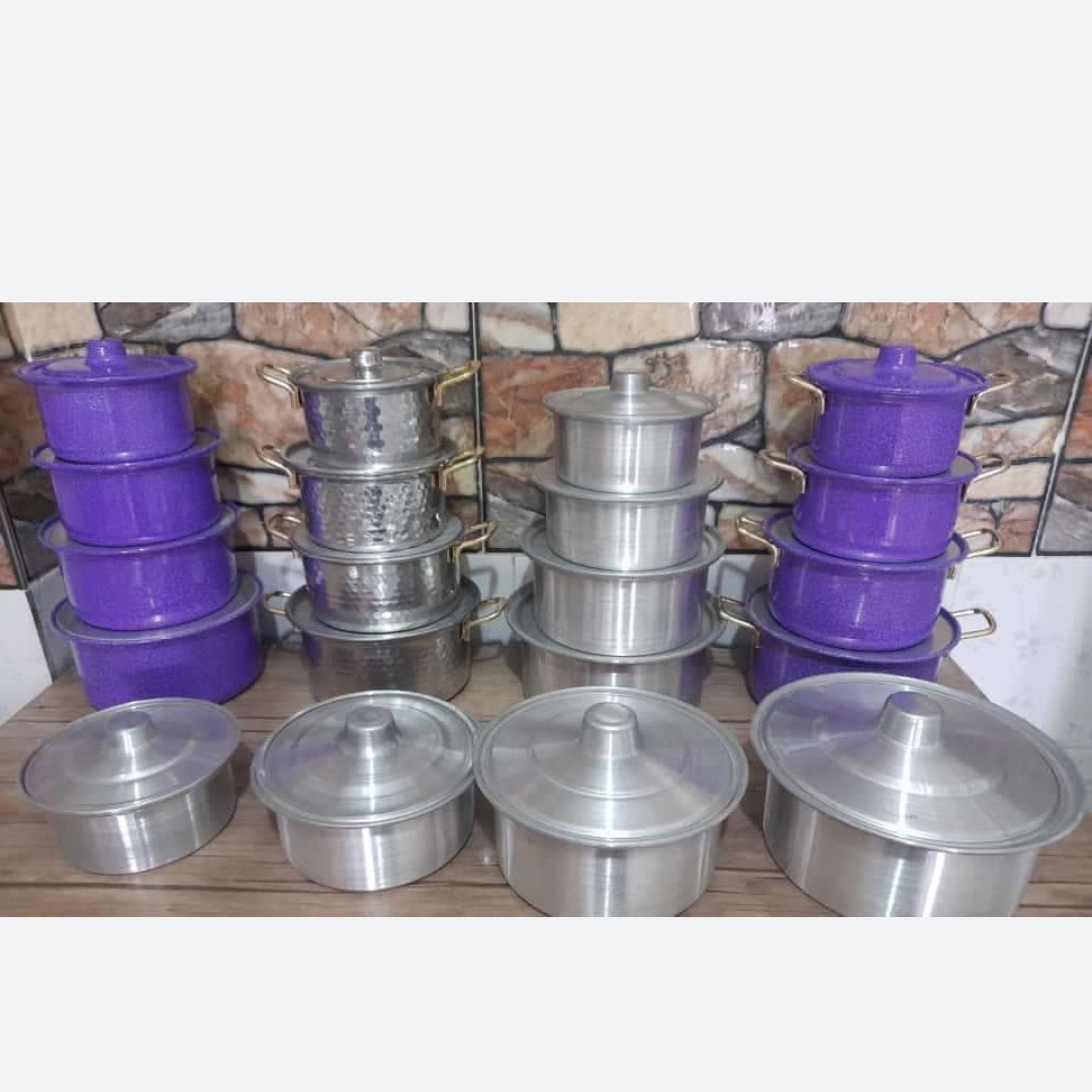 قابلمه روحی 4 تایی(رنگی - ساده - چکشی - دسته دار)