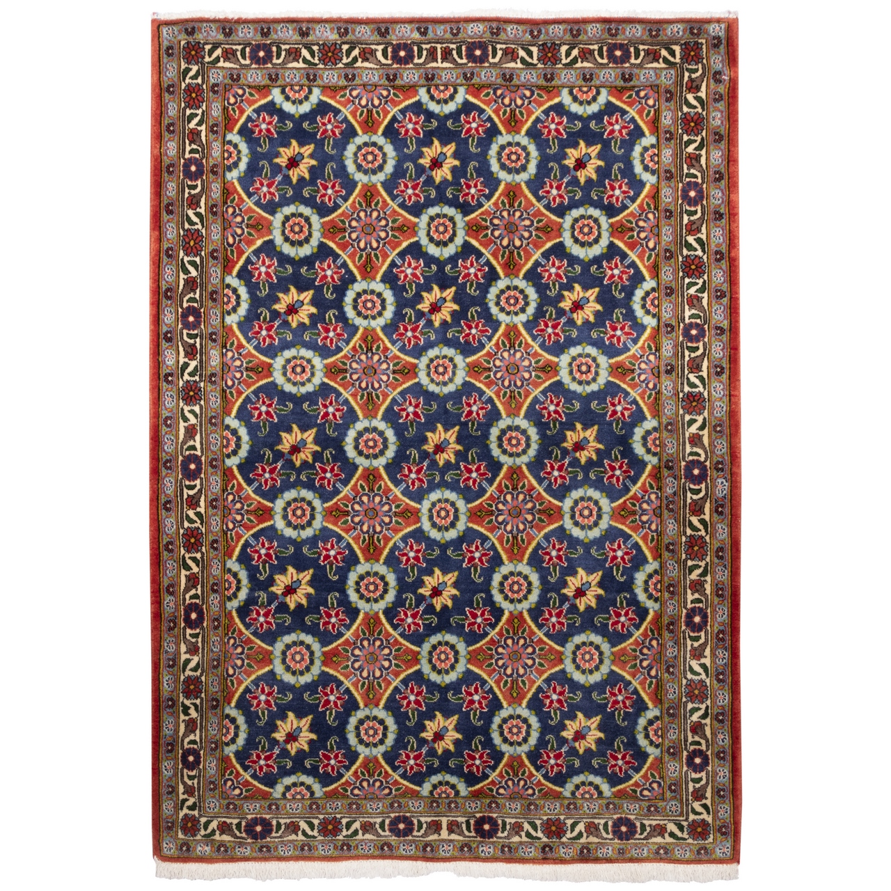 فرش قدیمی دستباف ذرع و نیم سی پرشیا کد 126052