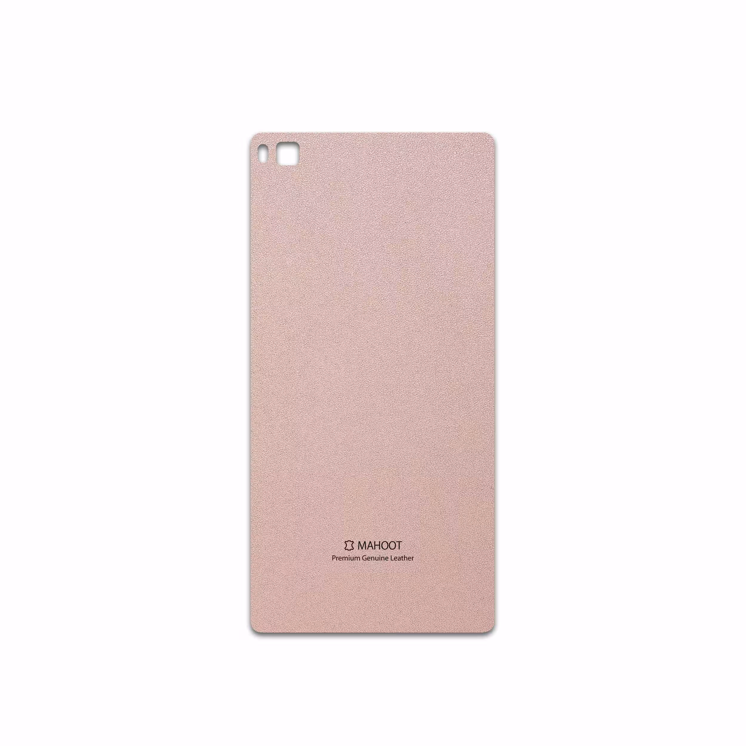برچسب پوششی ماهوت مدل Rose Gold Leather مناسب برای گوشی موبایل هوآوی P8