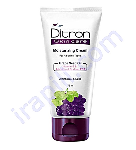 کرم نرم کننده و احیا کننده پوست حاوی عصاره هسته انگور دیترون 75 میلی لیتر