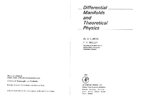 خرید و دانلود نسخه کامل کتاب Differential manifolds and theoretical physics, Volume 116