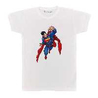 تی شرت بچگانه پرمانه طرح سوپر من کد pmt.428