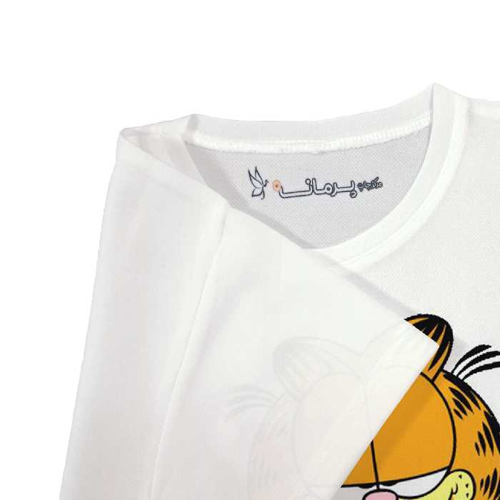 تی شرت بچگانه پرمانه طرح گارفیلد کد pmt.7657