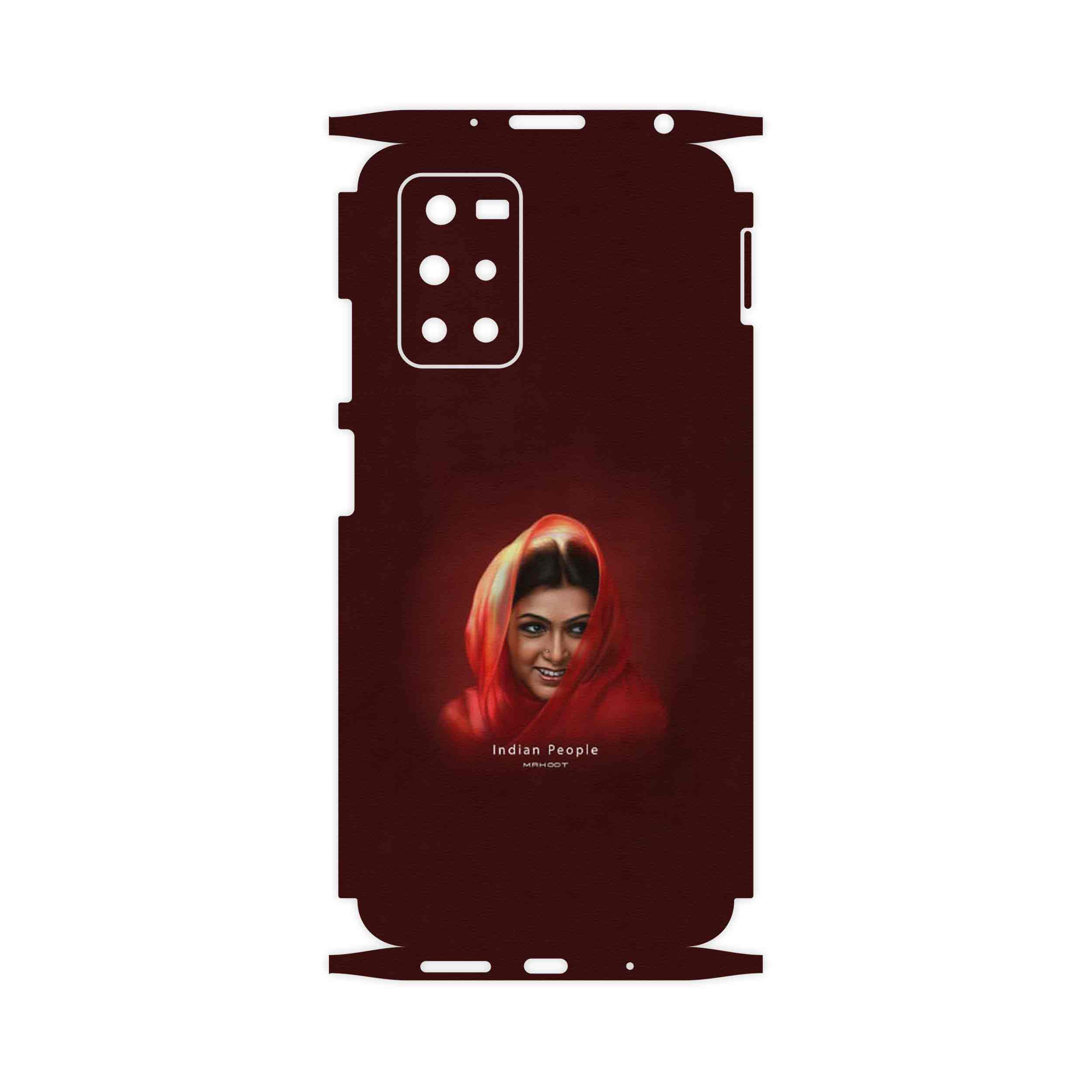 برچسب پوششی ماهوت مدل Portrait of an Indian Woman-FullSkin مناسب برای گوشی موبایل شیائومی Redmi Note 11 4G