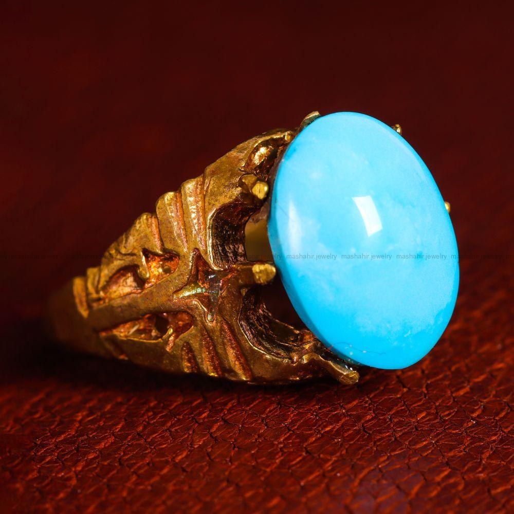 نگین فیروزه شجری کد 11393 - جواهری مشاهیر