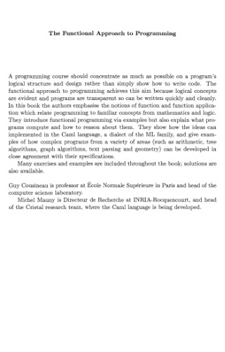 خرید و دانلود نسخه کامل کتاب The functional approach to programming