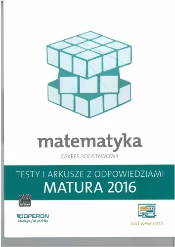 خرید و دانلود نسخه کامل کتاب Matematyka : matura 2016 : zakres podstawowy : testy i arkusze