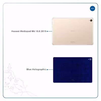 برچسب پوششی ماهوت مدل Blue-Holographic مناسب برای تبلت هوآوی Mediapad M6 10.8 2019