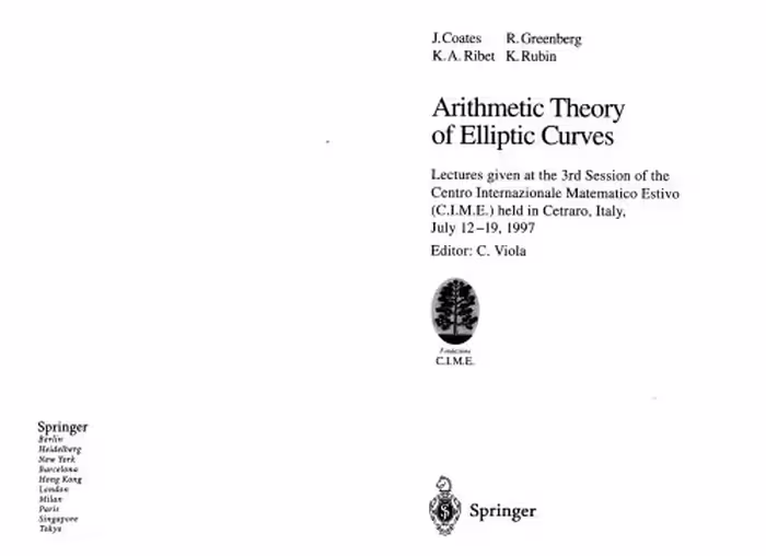 خرید و دانلود نسخه کامل کتاب Arithmetic Theory of Elliptic Curves