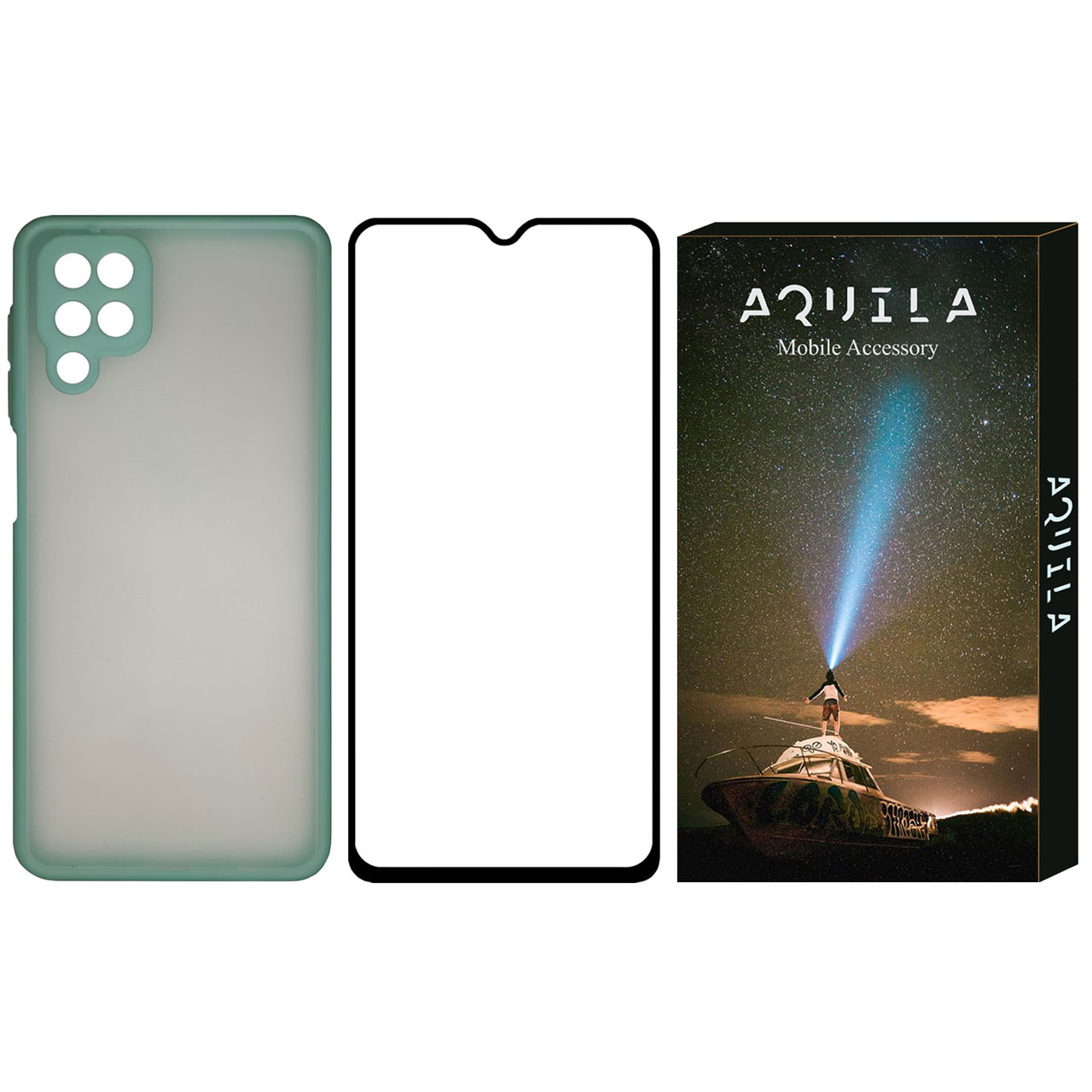 کاور آکوییلا مدل PML مناسب برای گوشی موبایل سامسونگ Galaxy A12 Nacho به همراه محافظ صفحه نمایش