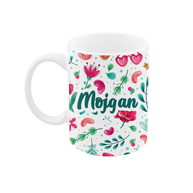 ماگ رژارت مدل اسم مژگان