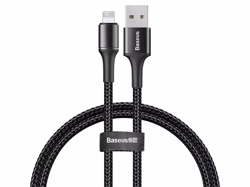 کابل فست شارژ لایتنینگ بیسوس مدل Halo Data Cable به طول 1 متر