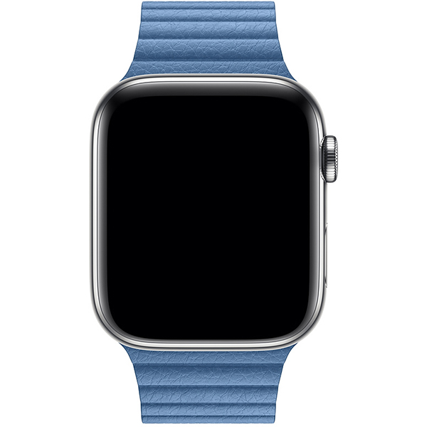 بند اپل واچ 4 چرم مردانه 44 میلیمتری مدل 44mm Cornflower Leather Loop - Hiapple.ir