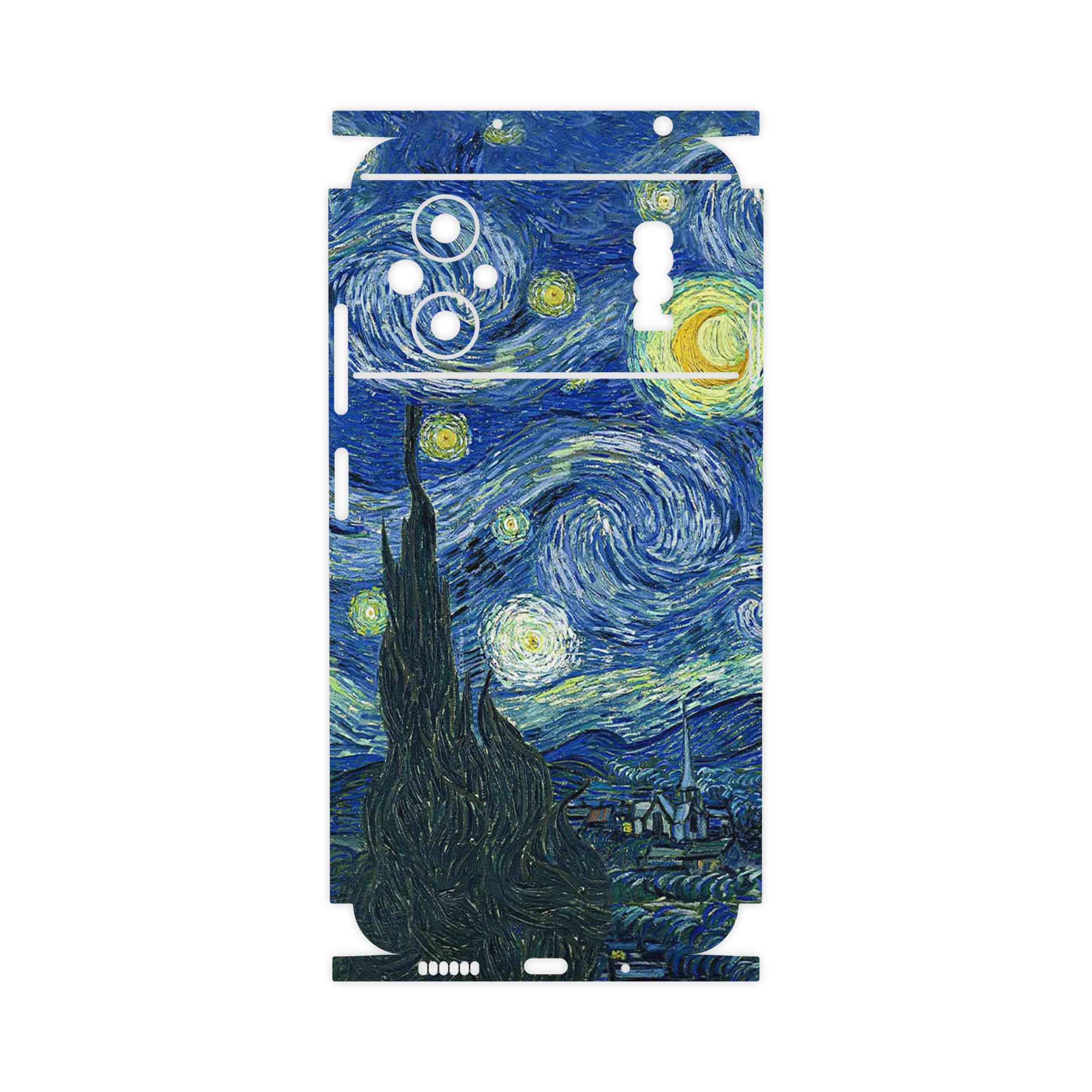 برچسب پوششی ماهوت مدل The Starry Night of van Gogh-FullSkin مناسب برای گوشی موبایل شیائومی Poco M5