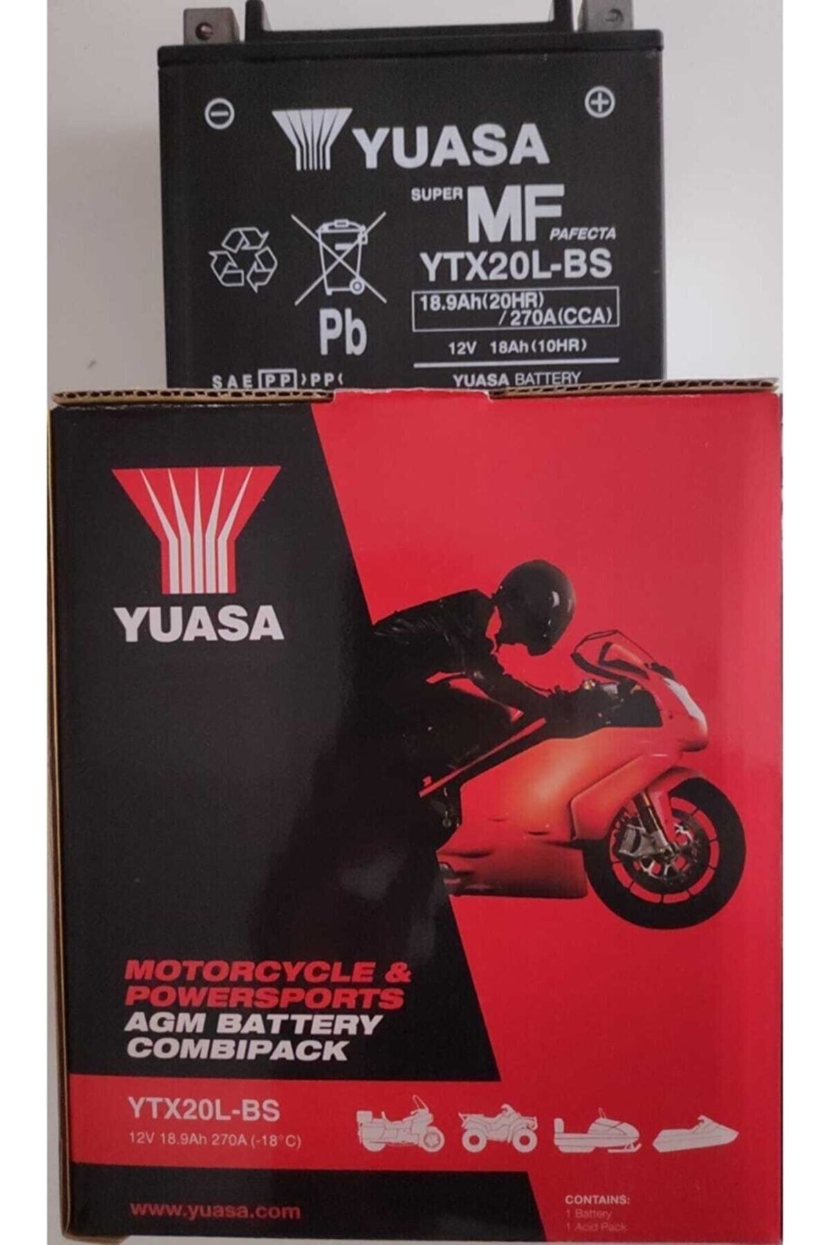 باتری باطری Motostart Bosch Harley Davidson 1690 Fxd Dyna 12 17 Ytx20L Bs M6023 Yuasa