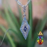 مدال گردن اویز نقره زنانه