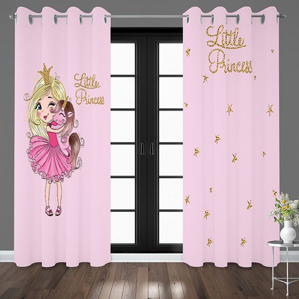 پرده مدل 2377-2376 سایز 140x280 سانتی متر