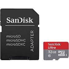 SanDisk Ultra MicroSDHC UHS-I Memory Card with SD Adapter &#8211; 32GB