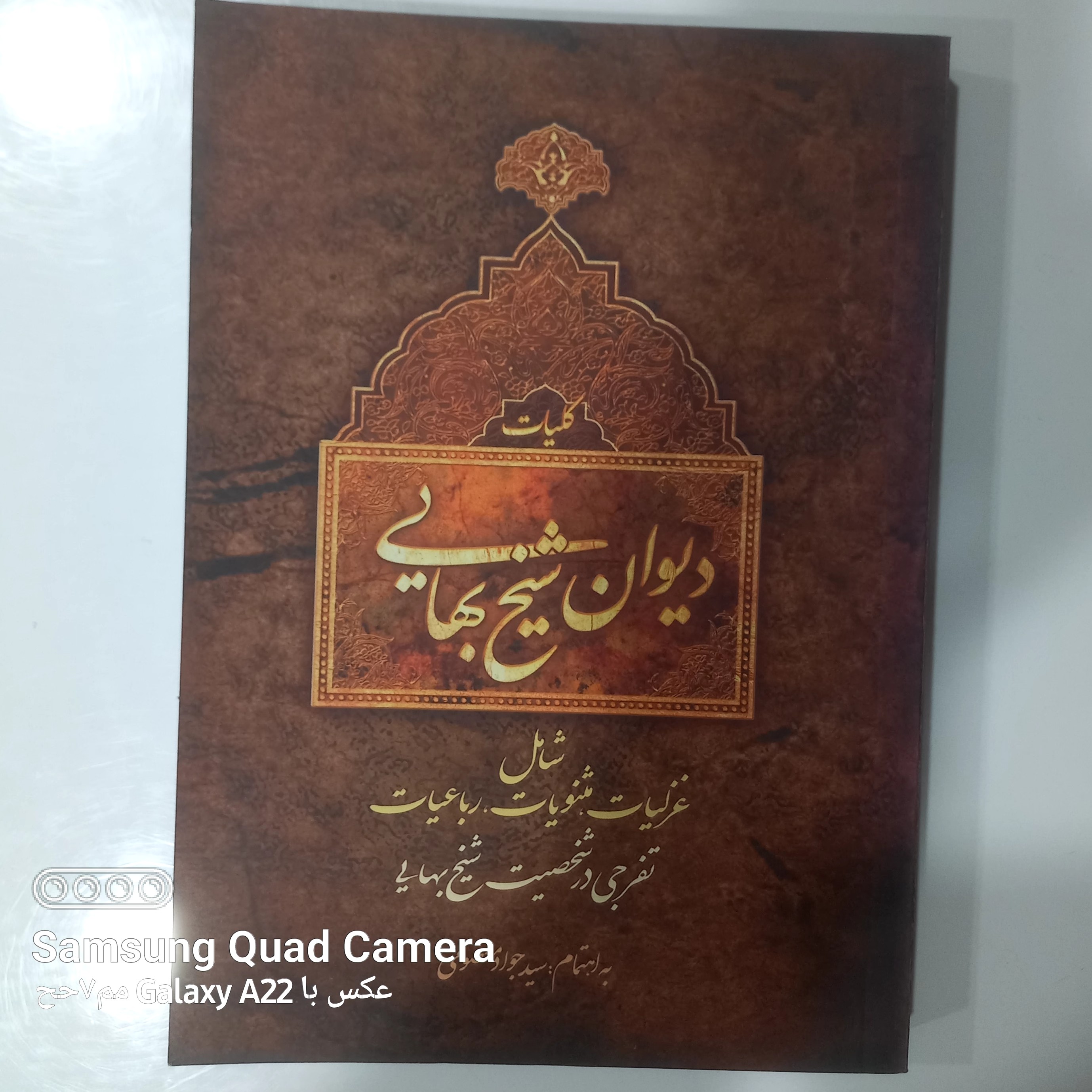 کلیات دیوان شیخ بهایی شامل غزلیات مثنویات رباعیات و تفرجی در شخصیت شیخ بهایی