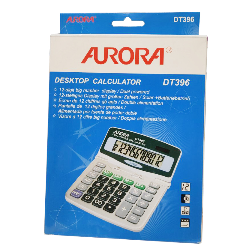 ماشین حساب رومیزی آرورا مدل DT396