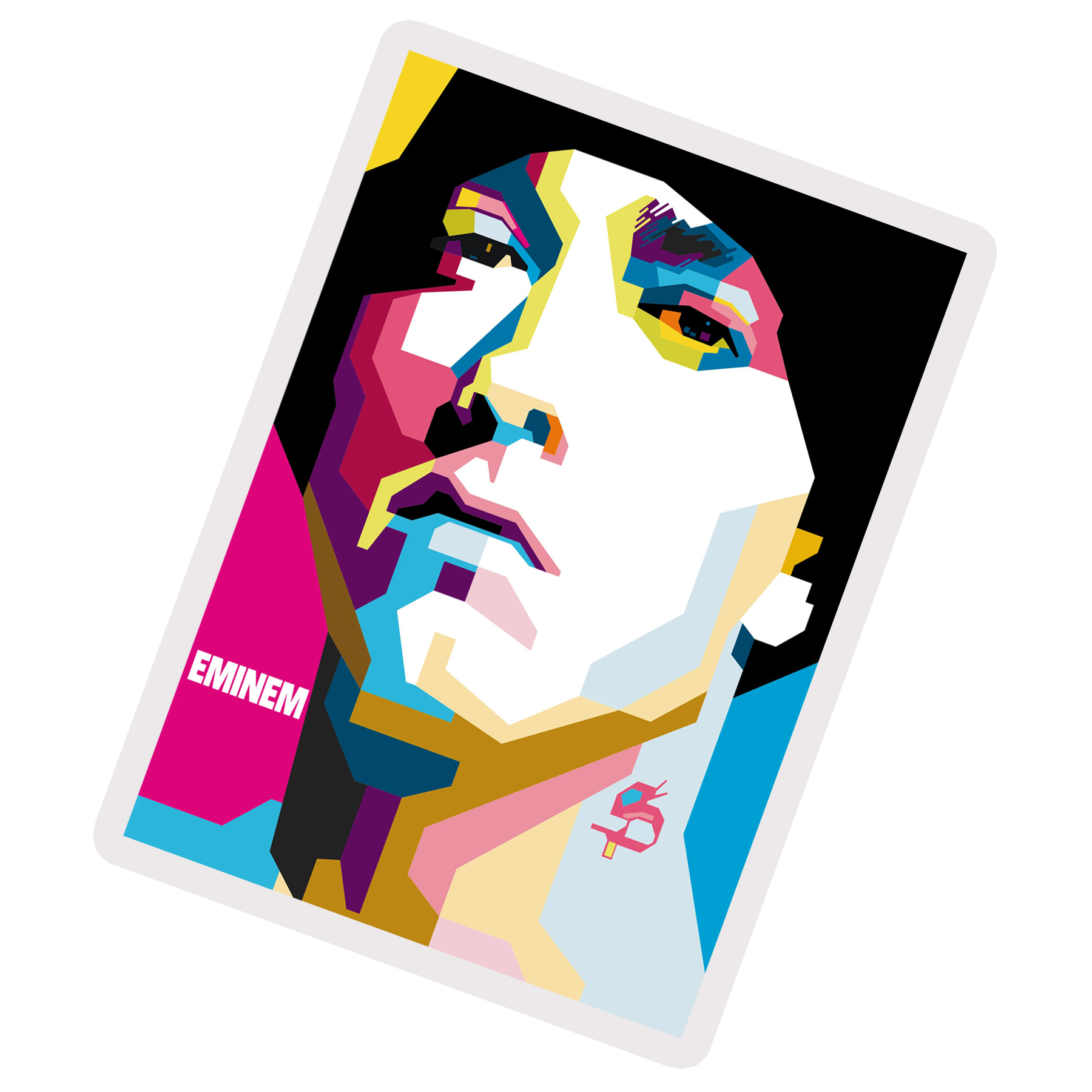 آویز تزیینی مدل EMINEM کد FAC-LGO5587