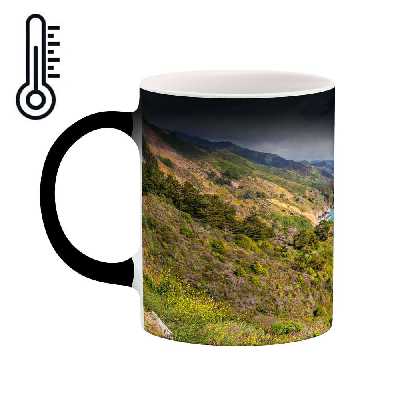 ماگ حرارتی کاکتی طرح منظره مدل mgh13104