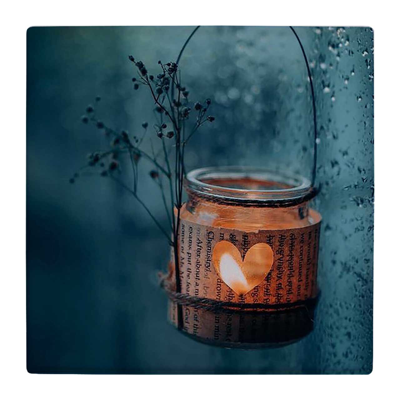 کاشی کارنیلا طرح شمعدان پشت پنجره کد wk303