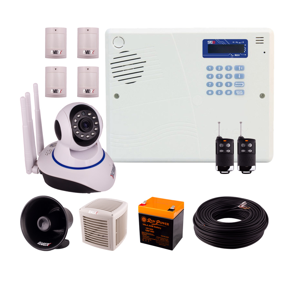 سیستم دزدگیر سیم کارتی سایلکس مدل SG8-4CH   PT380