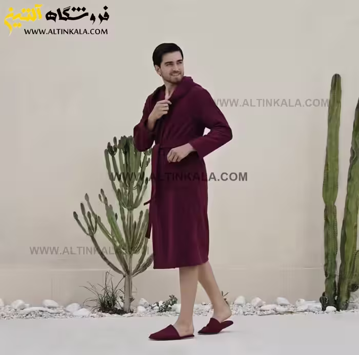 حوله تنپوش بامبو برند رزیتکس زرشکی سایز 135