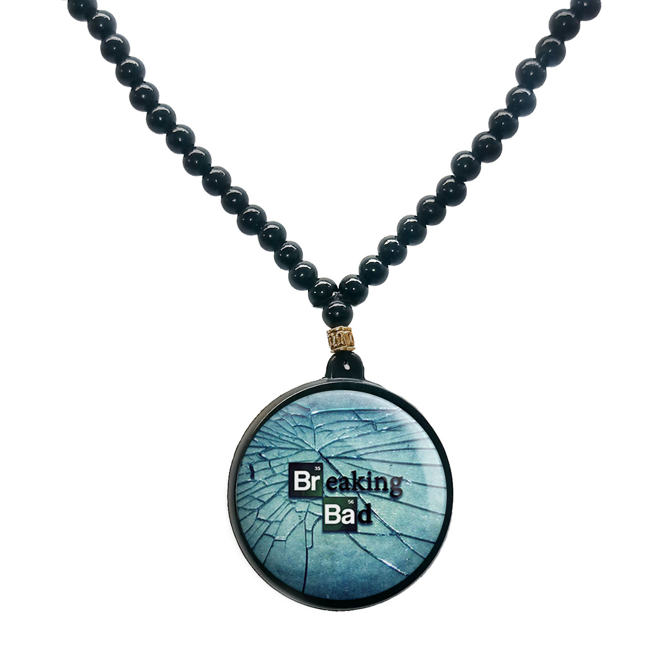 گردنبند پرمانه طرح بریکینگ بد کد pmd.7811 مدل دو طرفه