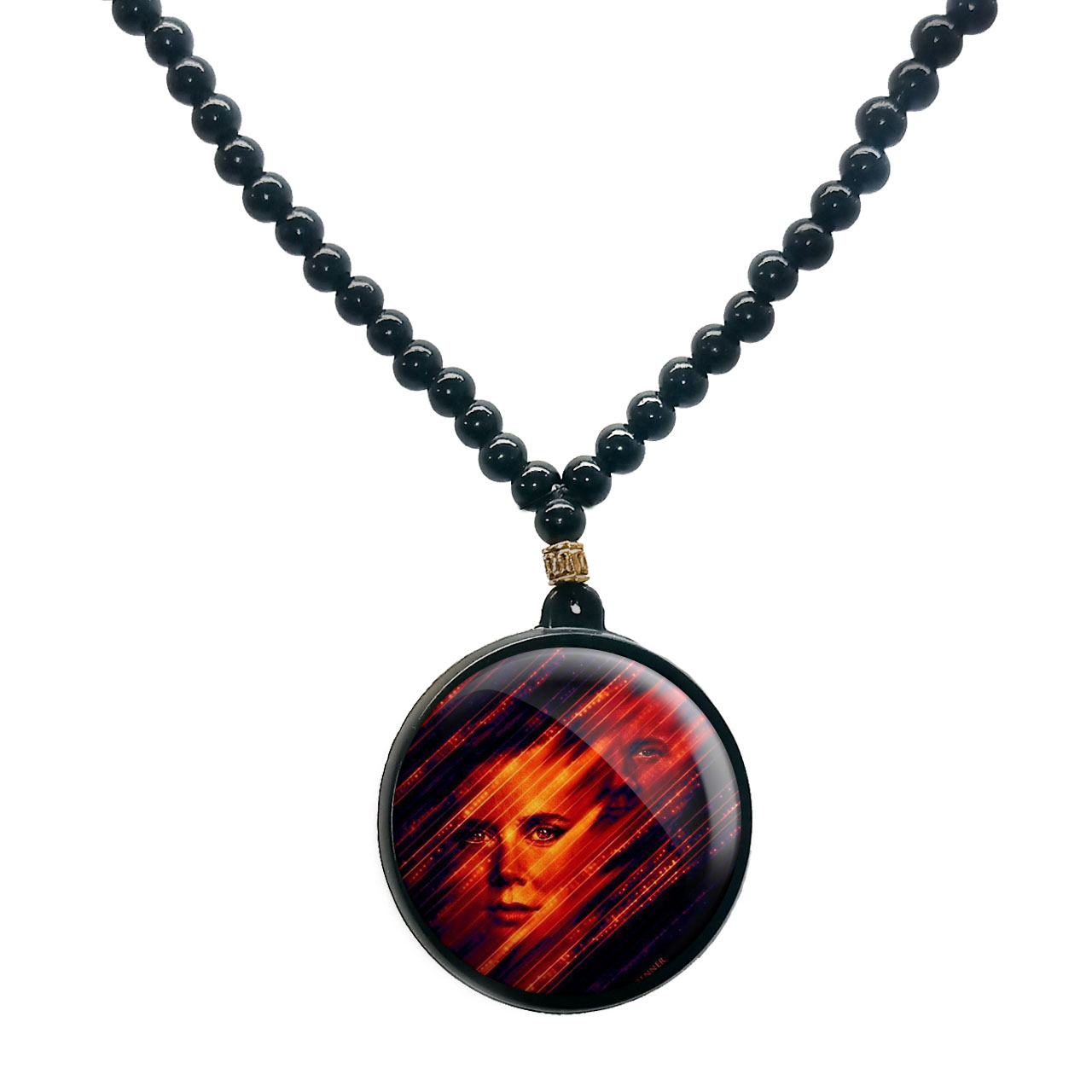 گردنبند پرمانه طرح Arrival کد pmd.22773 مدل دو طرفه