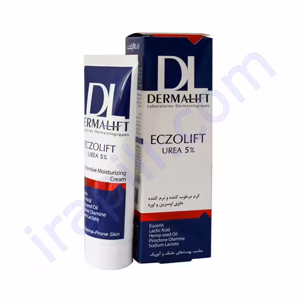 کرم مرطوب کننده و نرم کننده حاوی اوسرین و اوره 5% Eczolift درمالیفت 40 میلی لیتر