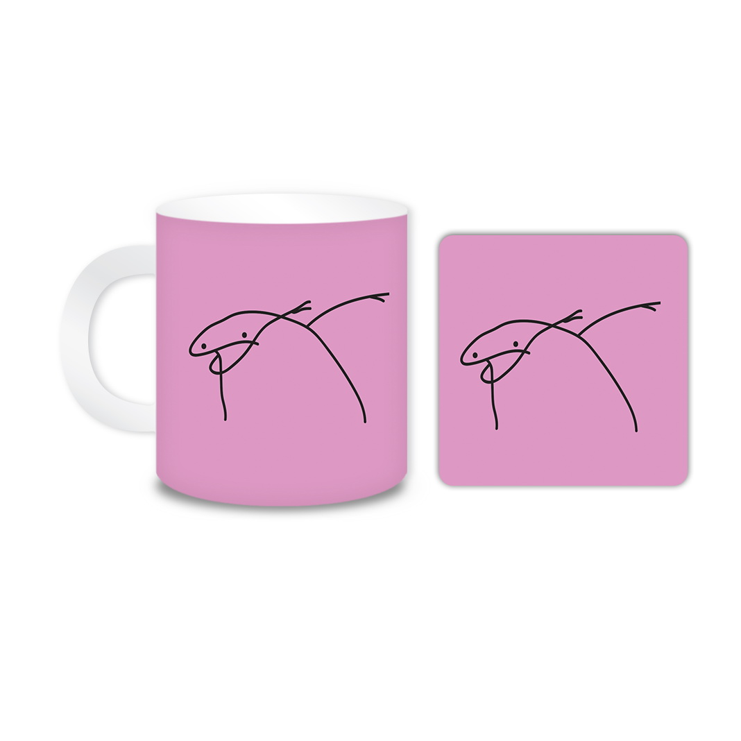 ماگ مدل میقولی کد 2425 به همراه زیر لیوانی