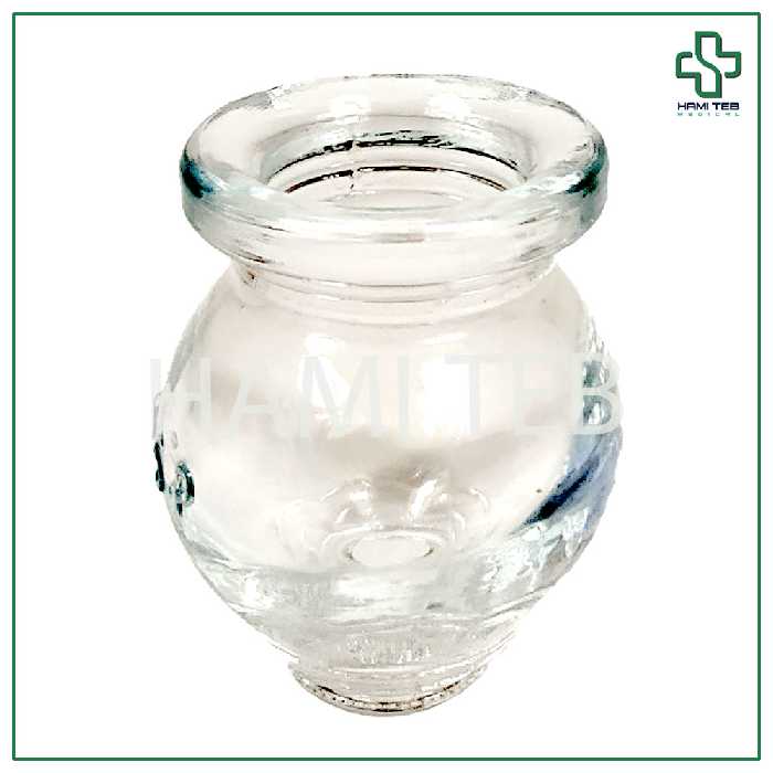 لیوان بادکش شیشه ای سایز 1