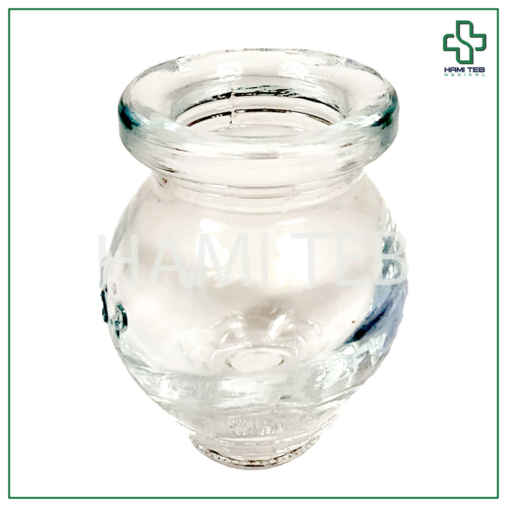 لیوان بادکش شیشه ای سایز 1