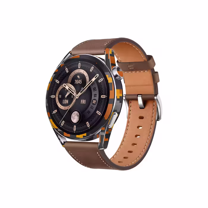 برچسب ماهوت طرح Army-Autumn-pixel مناسب برای ساعت هوشمند هوآوی Watch GT 3 46mm