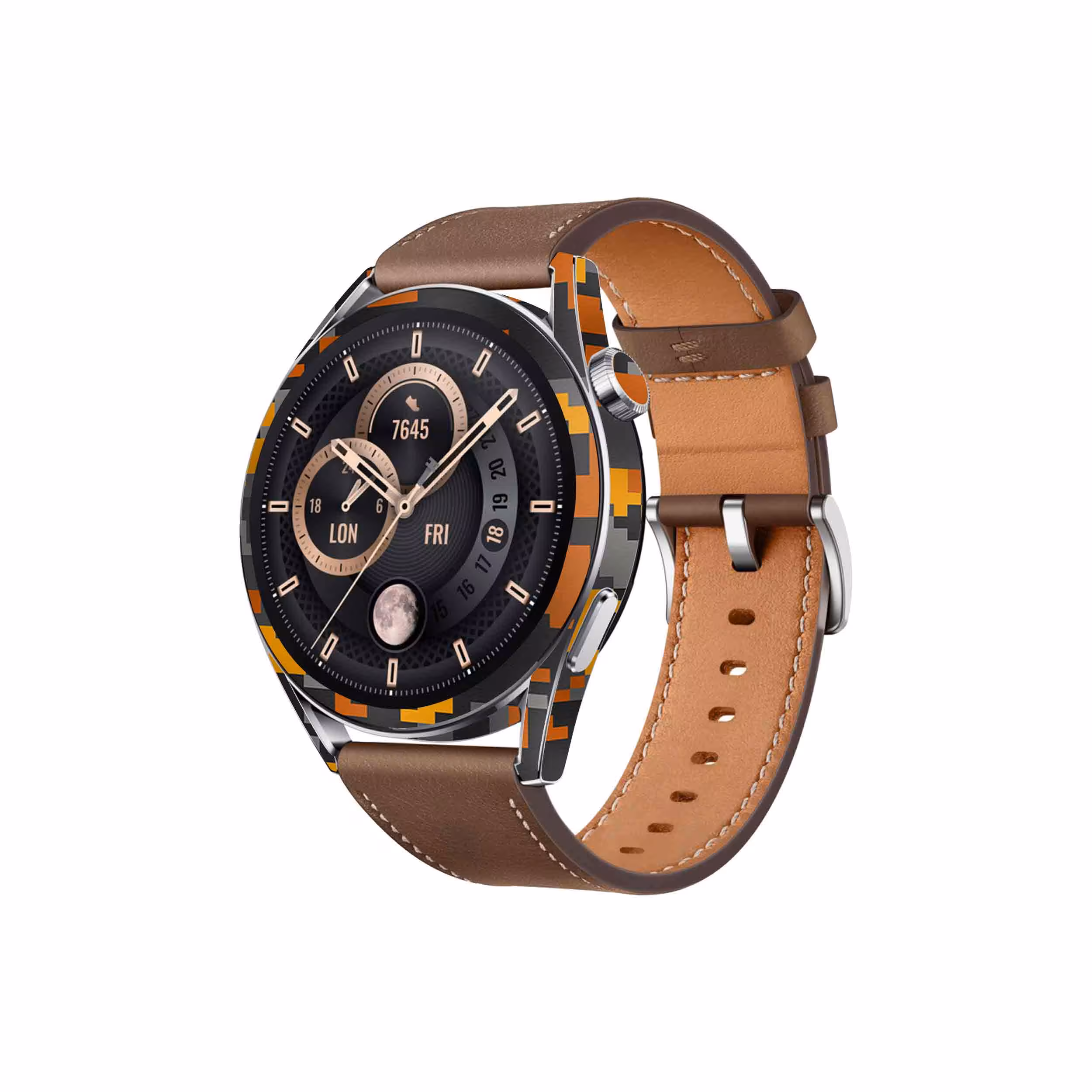 برچسب ماهوت طرح Army-Autumn-pixel مناسب برای ساعت هوشمند هوآوی Watch GT 3 46mm