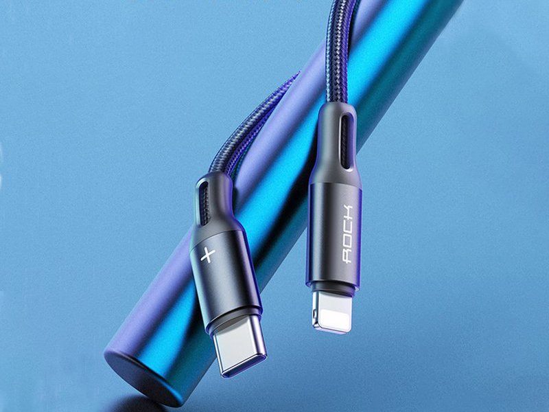 کابل فست شارژ Type-C به Lightning راک مدل R2 RCB0762 PD Fast Charge